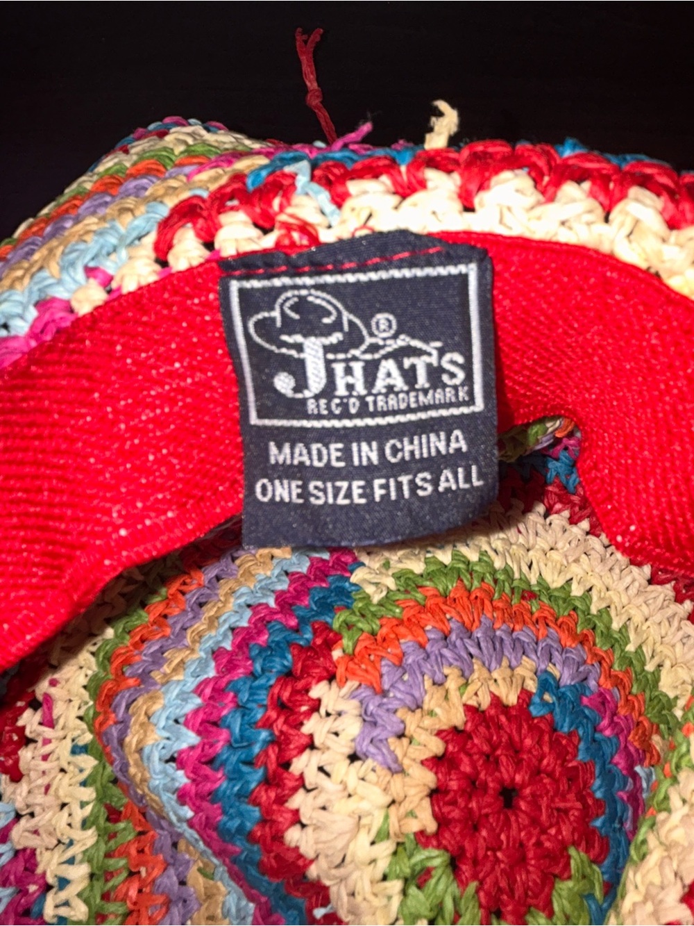 Jhats straw sun hat OSFM - Picture 6 of 6